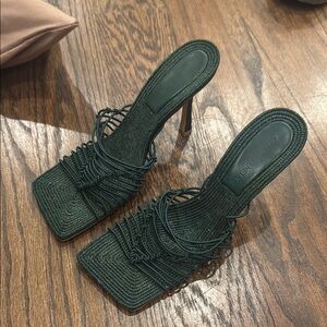 Elegant Green Women's Heels